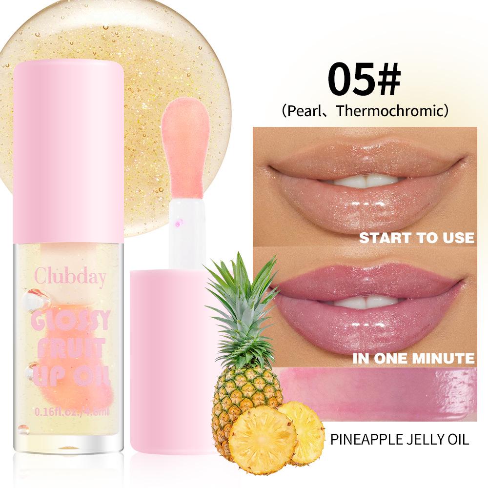 Brillo de Labios Hidratante de Larga Duración Multicolor Clubday para Labios Voluminosos