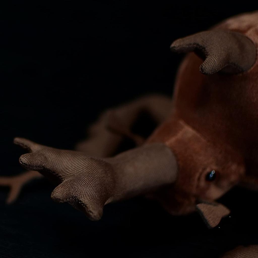 Simulated Stag Beetle Plush Toy, Stag Beetle Coleoptera Insect Beetle Stuffed Toy, Unique Soft Crustacean Animal Model Doll Kids Gift