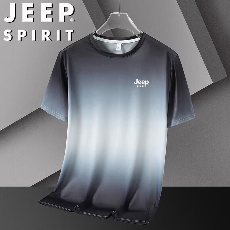 JEEP SPIRIT Men s Casual Short-Sleeve T-Shirt 4XL