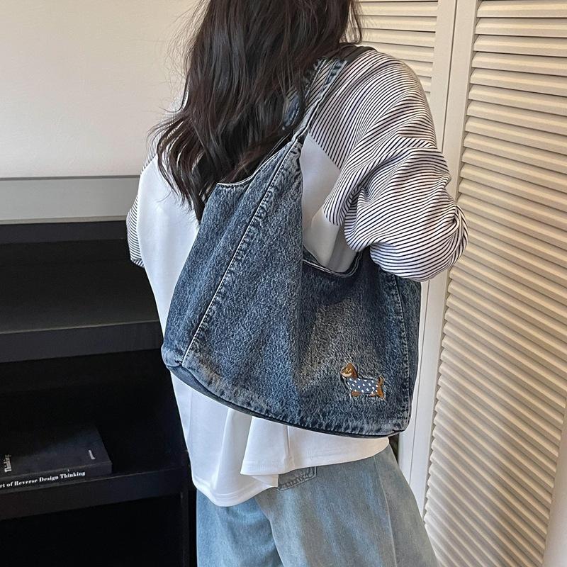 Large-capacity Tote Bag, Fashionable Hand-held Vegetable Basket Bag, Shoulder Bag with A Wide Strap, Bucket Bag