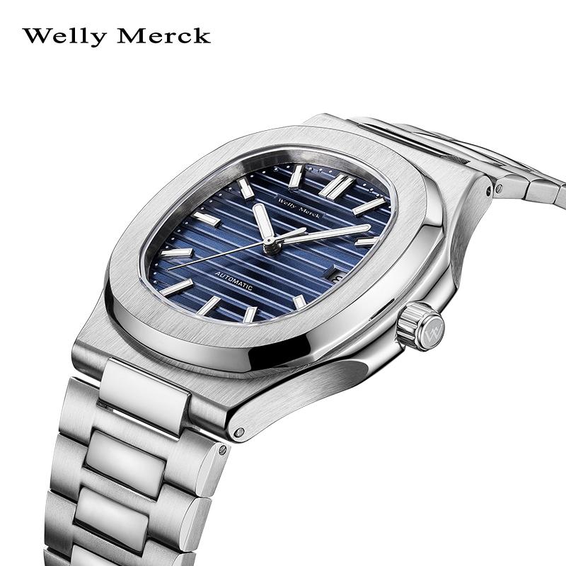WM Watch Men Watches Luxury Business Automatic Mechanical Men's Original Replica Brand Welly Merck Watches WM082