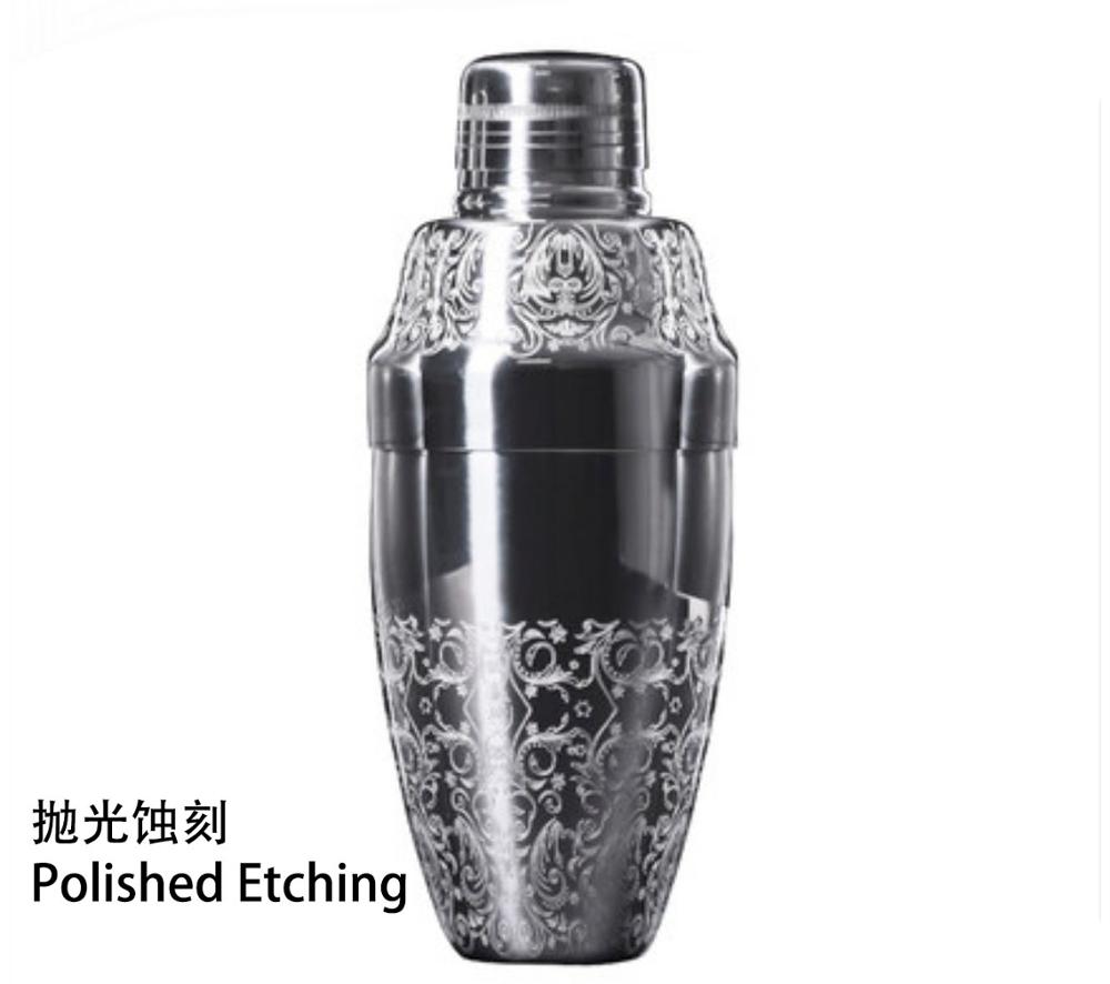 500ml 3-Piece Stainless Steel Cocktail Shaker Bar Shaker Bar Tools