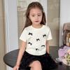 Girl's Short Sleeve Bow T-Shirt