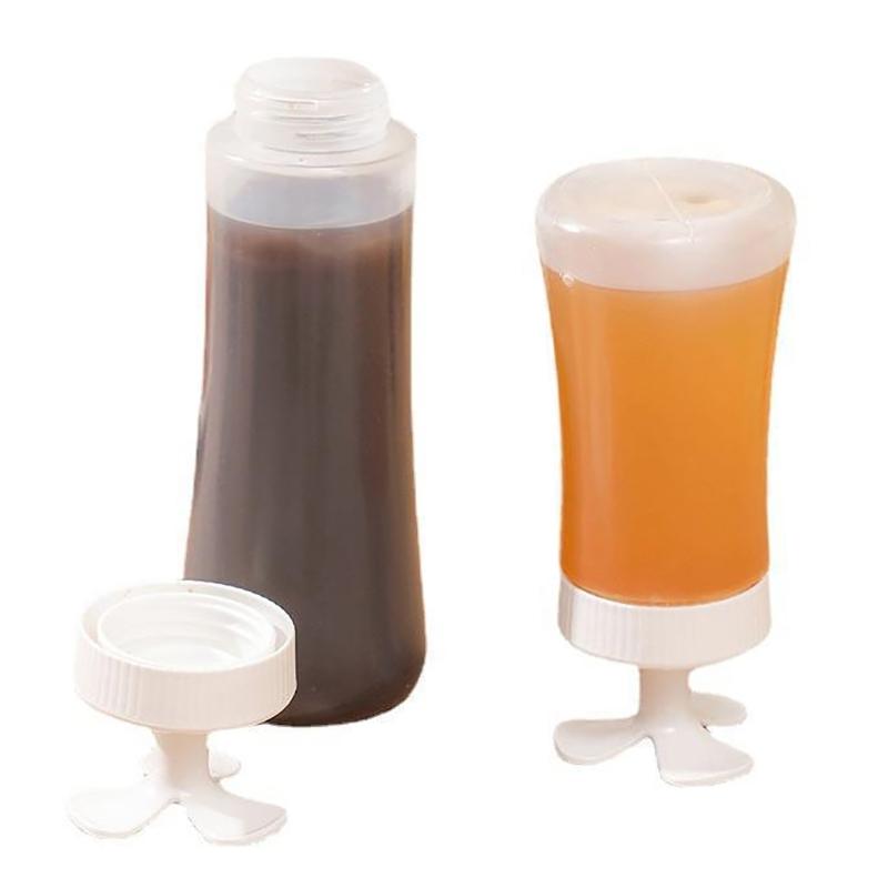 210/350 ml Gewürz-Quetschflasche, umkehrbare Behälter für Honig/Ketchup/Marmelade/Salat, Dressing-Spender, Lunchbox, Quetschgläser