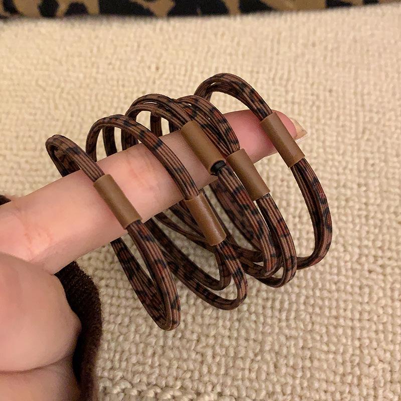Korean Retro Leopard Print High Elasticity Hair Tie Band