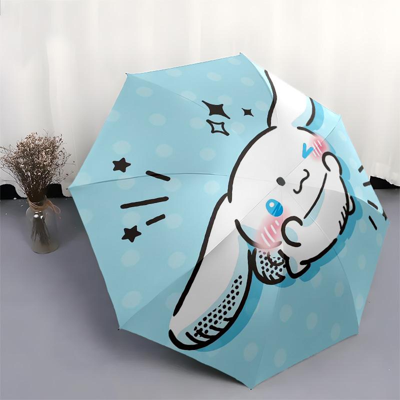 1pc Cute Cartoon Animal IllustrationUmbrella with Plastic Handle,Suitable for All Seasons Home Travel Outdoor UmbrellaSanlio165
