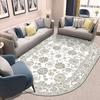 Oval Persian Carpet Living Room Sofa Area Decoration Retro Rugs 200x300 Coffee Tables Non-slip Washable Floor Mats Customizable