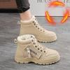 **Women Winter Snow Boots Fleece Lined Thick Waterproof Anti Slip Warm Martin Boots**