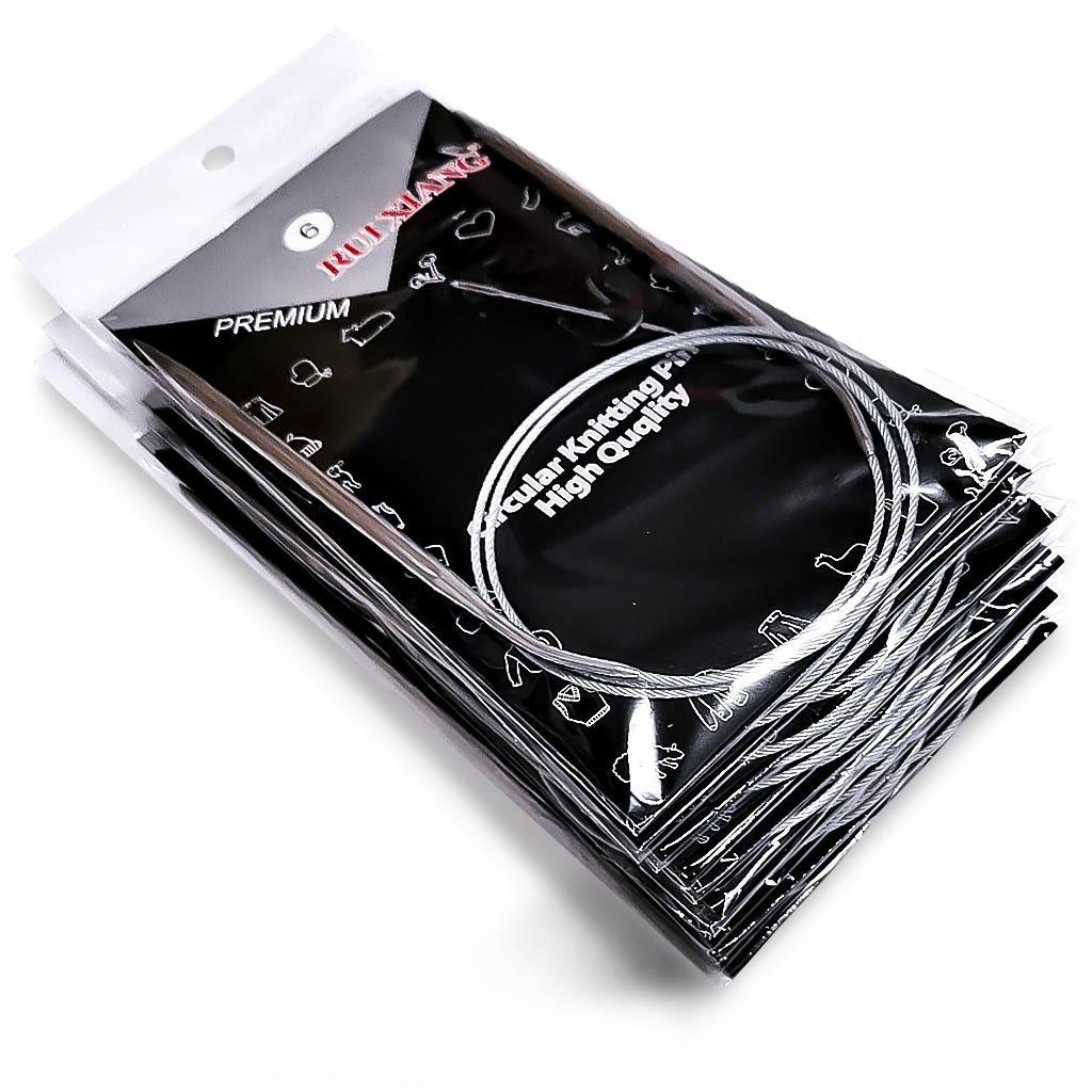 

11 шт. 80 см Прочные круговые спицы из нержавеющей стали Размер 6-16