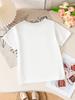 Girls K-POP Idol Group Print Short Sleeve T-Shirt Cute Concert Graphic Tee Kids Summer Casual Top