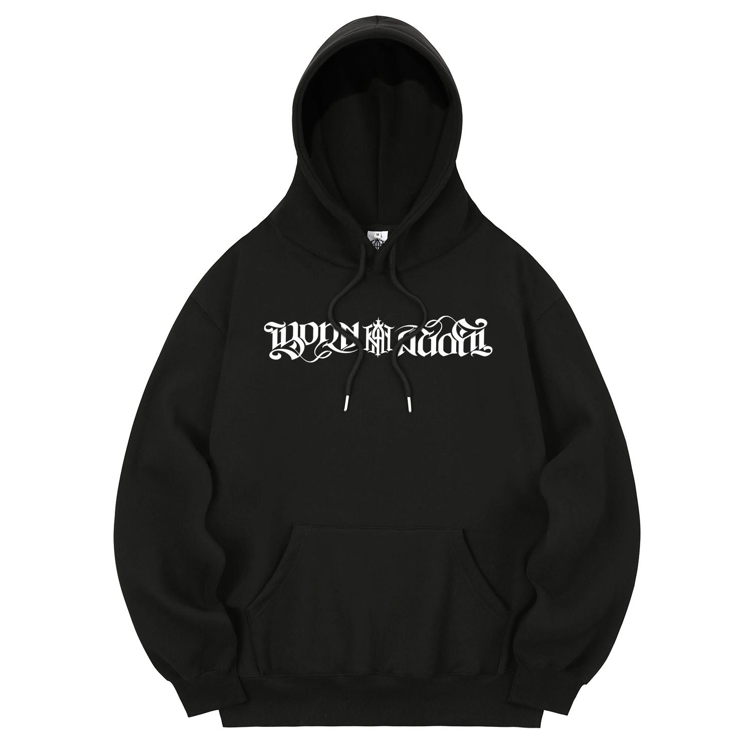 Khan 6312 Khb0080 Khan Symbol Fleece-Lined Hoodie - Black L