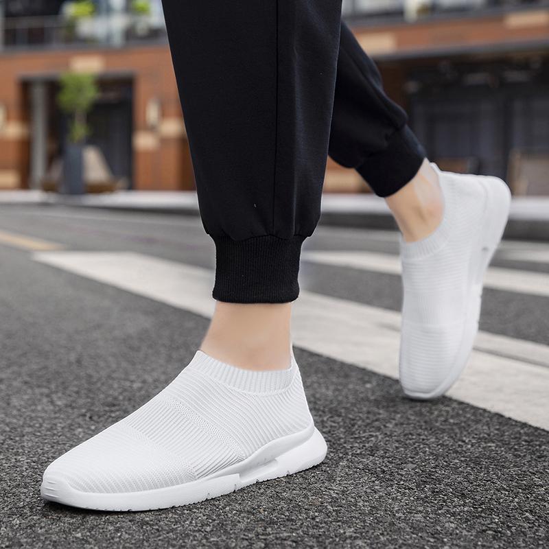Fashion Fujeak Ultralight Casual Sneakers Plus Size Anti Slip Loafers Comfortable Mesh Sports Men Shoes Outdoor Breathable Walking Shoes