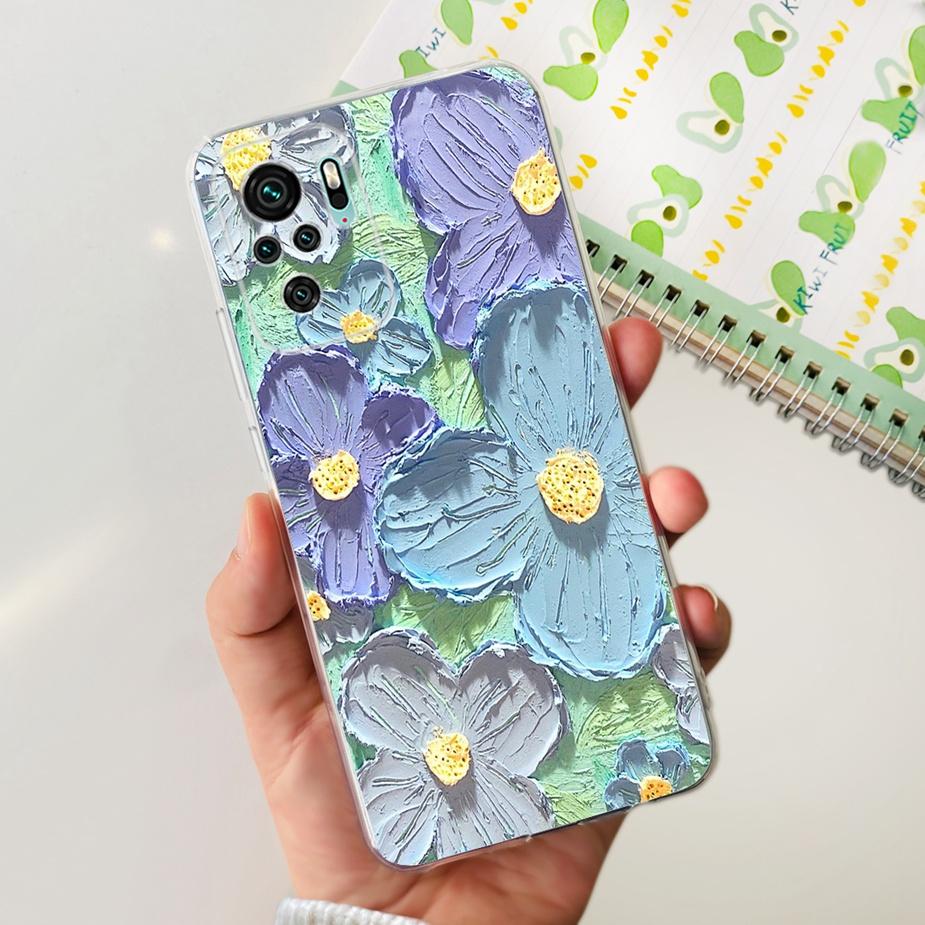 For Xiaomi Redmi Note 10 4G Case Redmi Note 10S Luxury Painted Cover Cases For Xiaomi Redmi Note 10 Pro Max Note10 S Soft Fundas