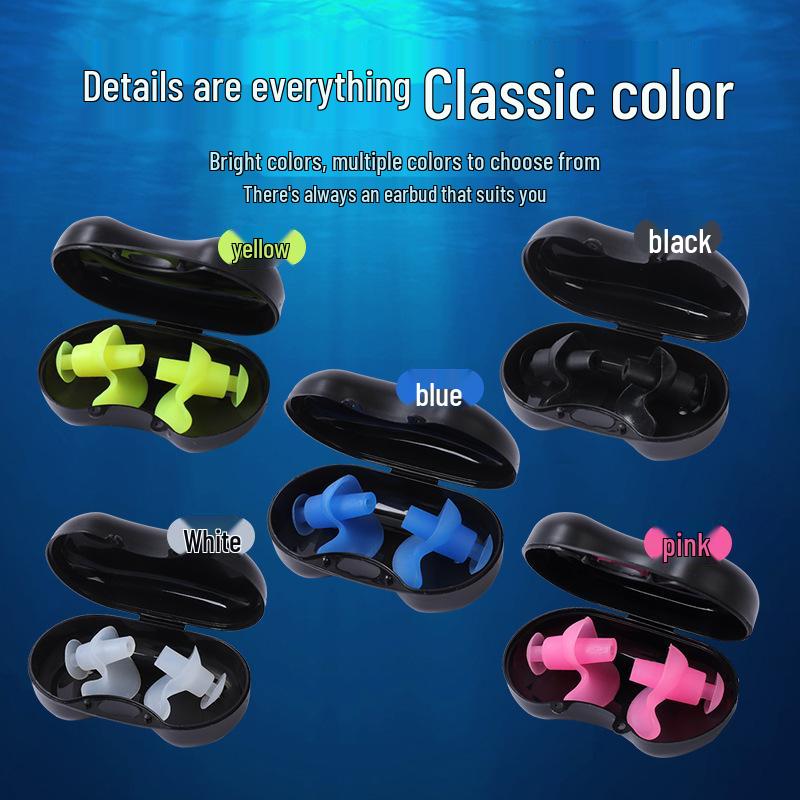 Stilvolle wasserdichte Silikon-Ohrstöpsel für Erwachsene - Unisex