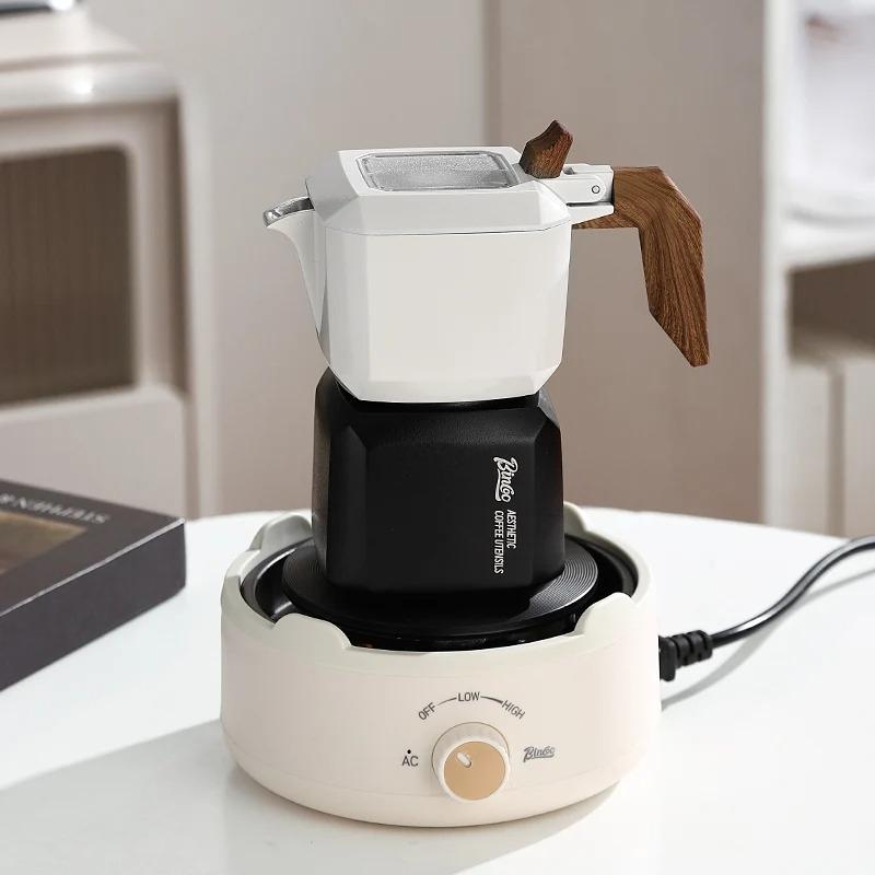 EXSX 220V Electric Mini Coffee Heater Milk Tea Mocha Heating Stove Hot Plate Multifunctional Cooking Pot Oven Furnace Cooker