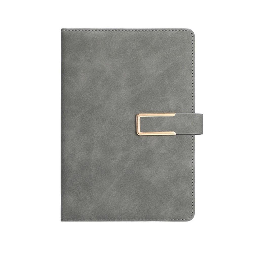 

Soft Cover A5 Notebook A5 Size Loose-Leaf Book Professional Leather Notebook світло-сірого кольору