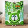 1pc Gummy Bear1 Blanket, Gift, for Men and Women, Soft Blanket, Good for Sofa Bed Couch Travel, Lightweight Flannel Blanket