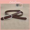 Belt Dress Leather For Women With Elliptical Buckle Design And Classic Closure