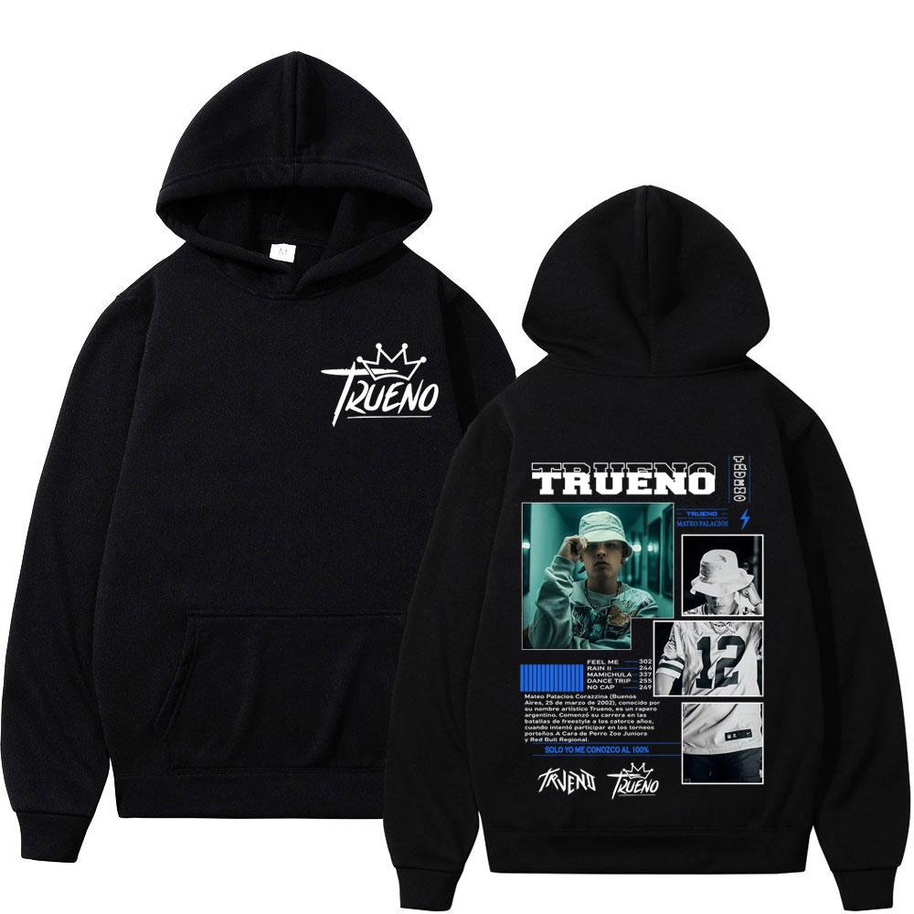 

Rapper Trueno Album Cover Hoodie Men Women Harajuku Hip Hop Punk Rock Hoodie Long Sleeves High Quality Fashion Casual Sweatshirt 3XL