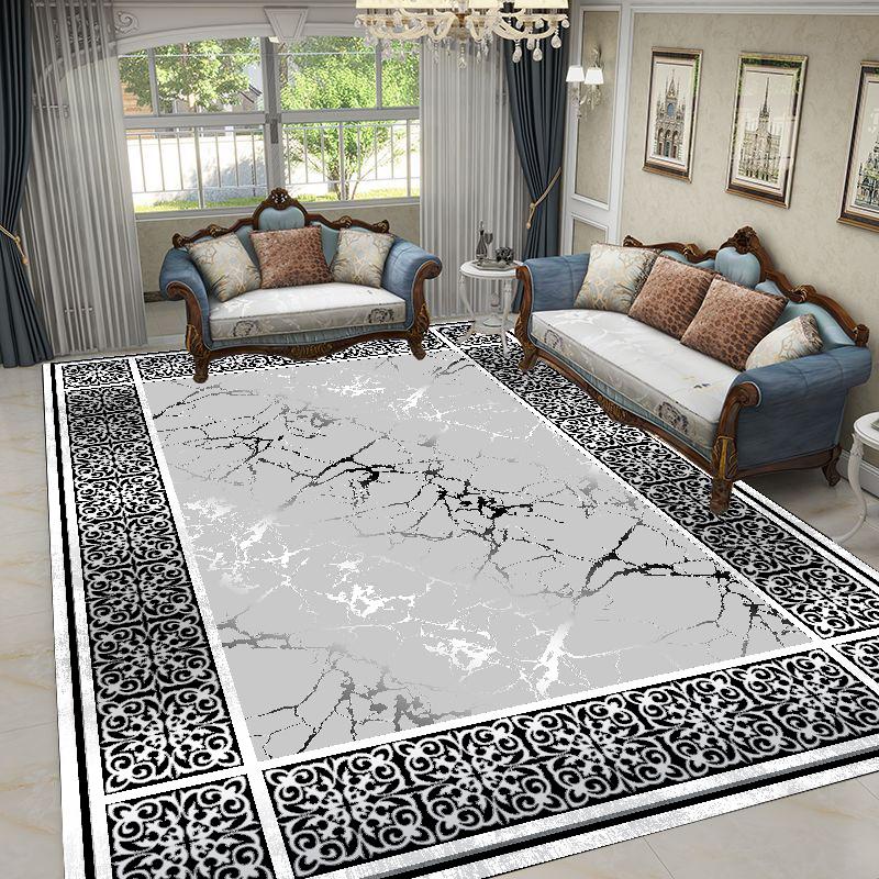 Nordic Luxury Living Room Carpets Gold Black Geometric Rugs for Bedroom Sofa Table Beside Large Area Rug Home Decor Mats Tapete