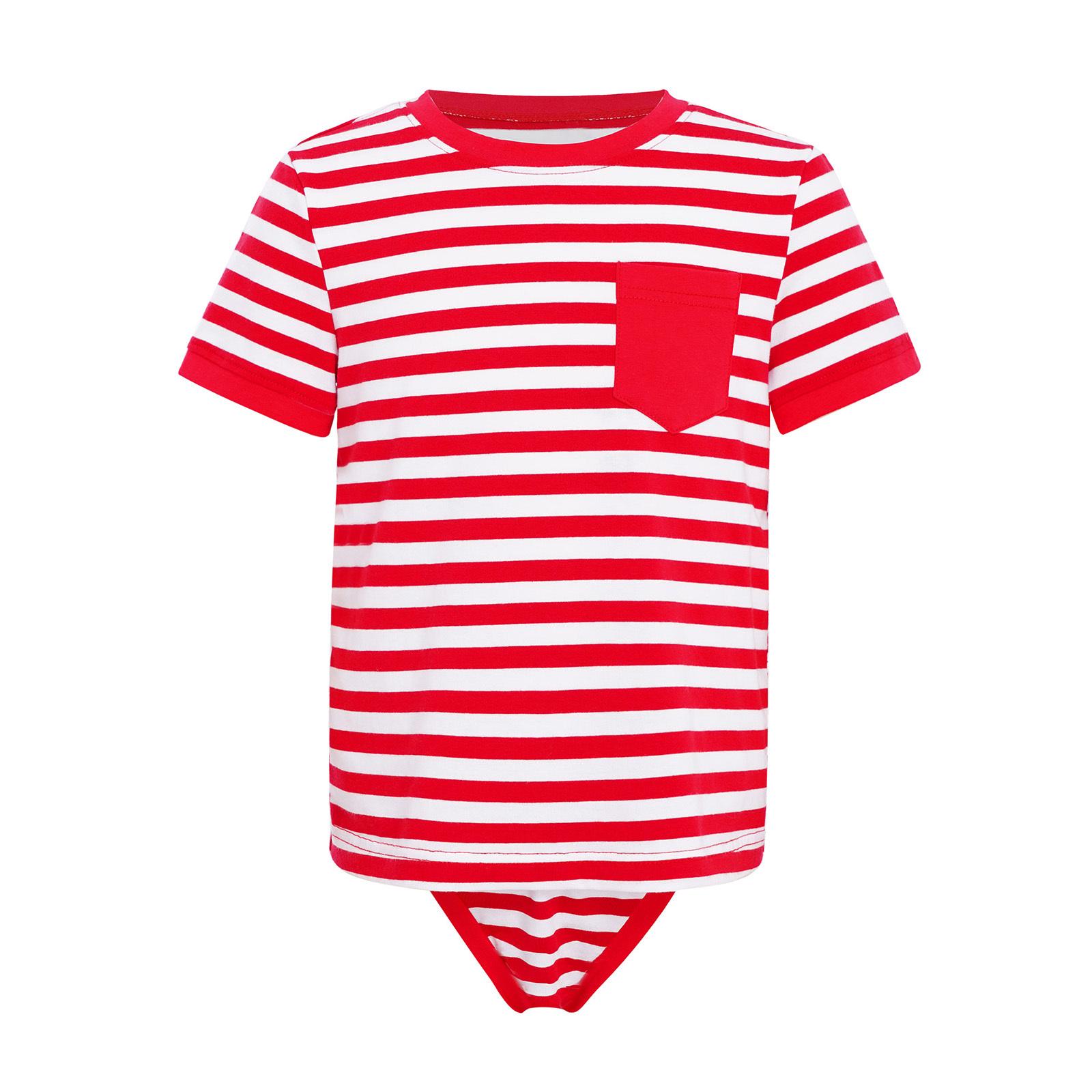 WinYing Unisex Kinderen Specifieke Behoeften Kleding Romper Ronde Hals Korte Mouw Drukknopen Kruis 2 in 1 Top 11-12 Years rood