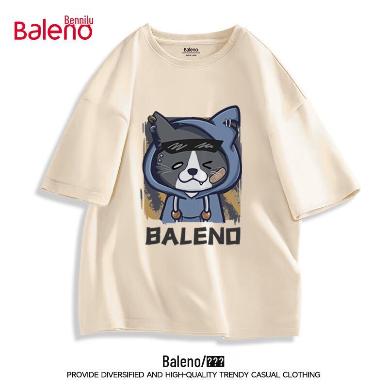 Baleno Men s Cartoon Print Loose Fit Cotton Short Sleeve T-Shirt 4XL