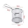Mesh Food Strainer Easy to Clean for Dumpling Vegetable Pasta Strainer Deep Fry Basket for Rinsing Cooking Draining Frying