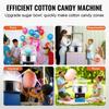 Electric Cotton Candy Machine, 1000W Candy Floss Maker, Commercial Cotton Candy Machine with Cover, Stainless Steel Bowl, Sugar Scoop, Drawer, Perfect
