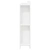 Headboard Cabinet White 135 x 18.5 x 80 cm Particleboard