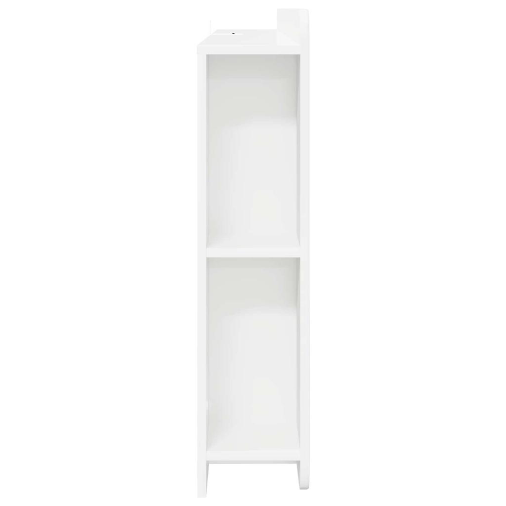 Headboard Cabinet White 135 x 18.5 x 80 cm Particleboard