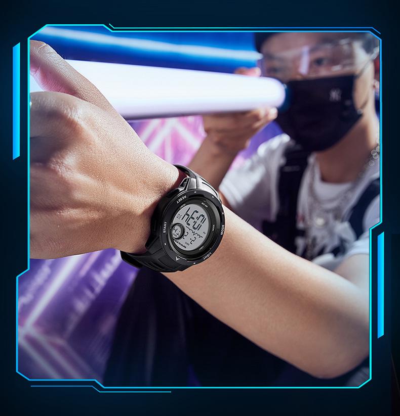 Sanda Electronic Fashion Sports Watch: Multifunctional, Stylish, Unisex, Single Display
