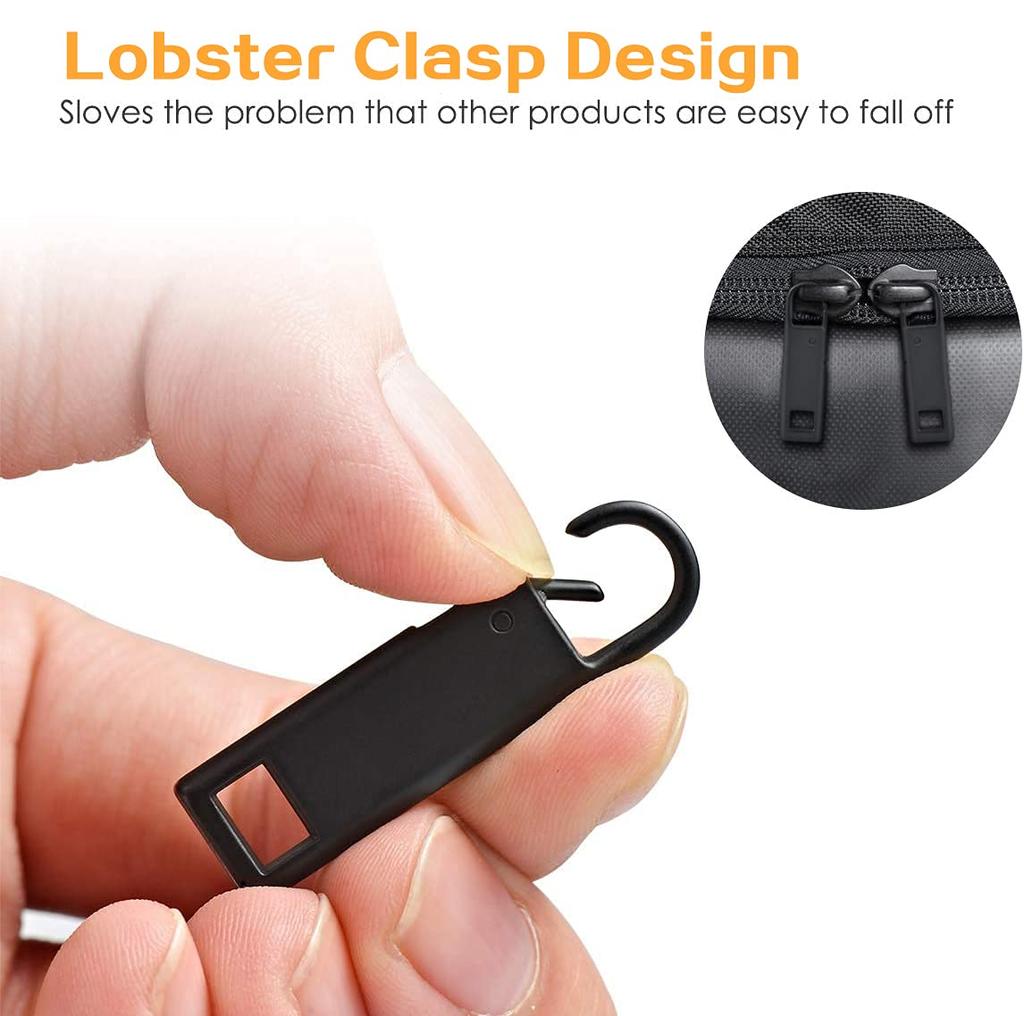 One Enjoy Replacement Zipper Easy for Zipper Sewing Pulls, 8-Pack, Metal, Installation, Bags/Wallets/Clothing/Shoes, Repair, Replacement, DIY, Crafts,