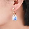 Chinese Style Hand Painted Ceramic Beads Earrings Pentagram Teapot Cup Shape Drop Earrings for Women Classic Designed Jewelry