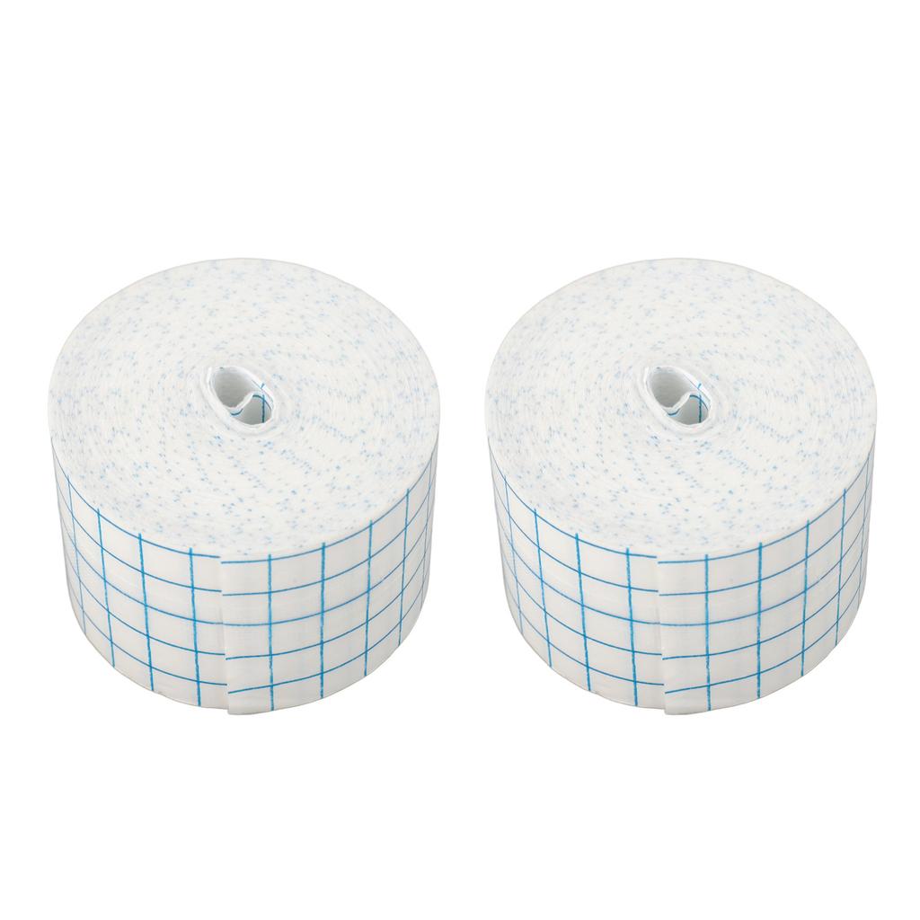 2pcs Non Woven Dressing Tape Mesh Breathable Dressing Retention Tape Protective Stretch Bandage