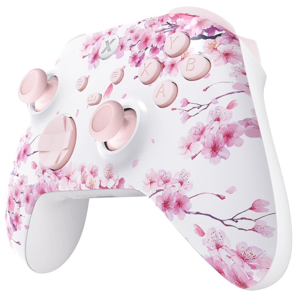 eXtremeRate Full Shell Button Set for Xbox Series X S Replacement Side Rail Grip Front Backplate Cover for Xbox Core Wireless Controller Not no &