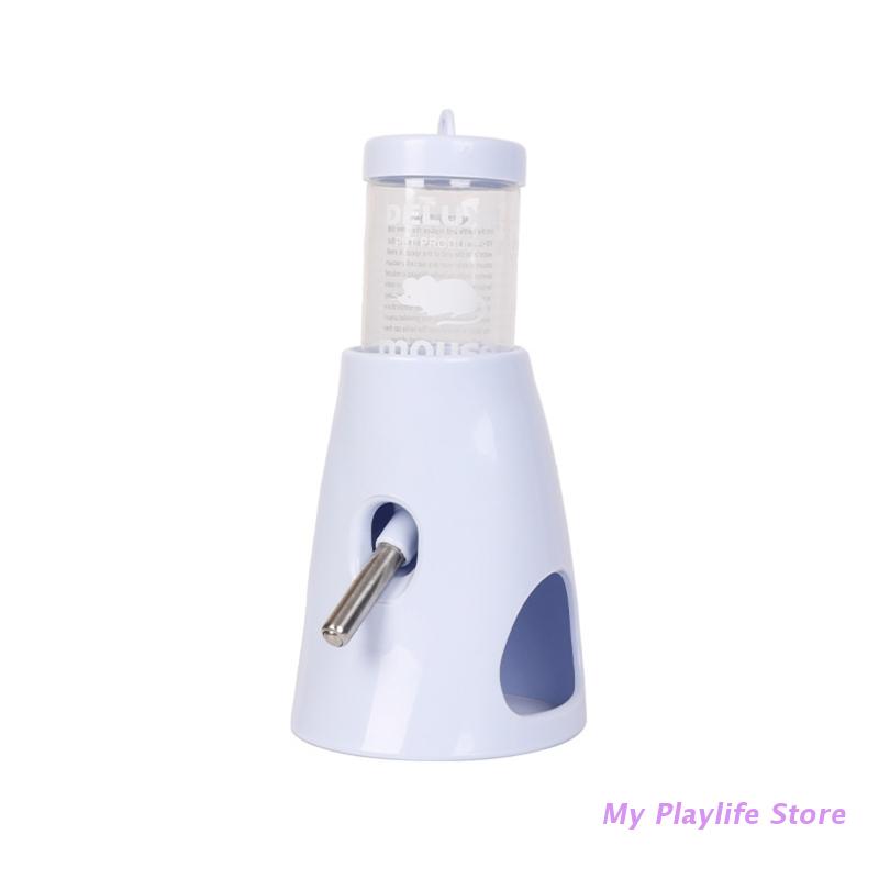 

Пляшка для води для хом яка з тримачем 80 мл Автоматичний дозатор з підставкою для маленьких тварин Шиншила Миша Їжак Клітка Аксесуари синій