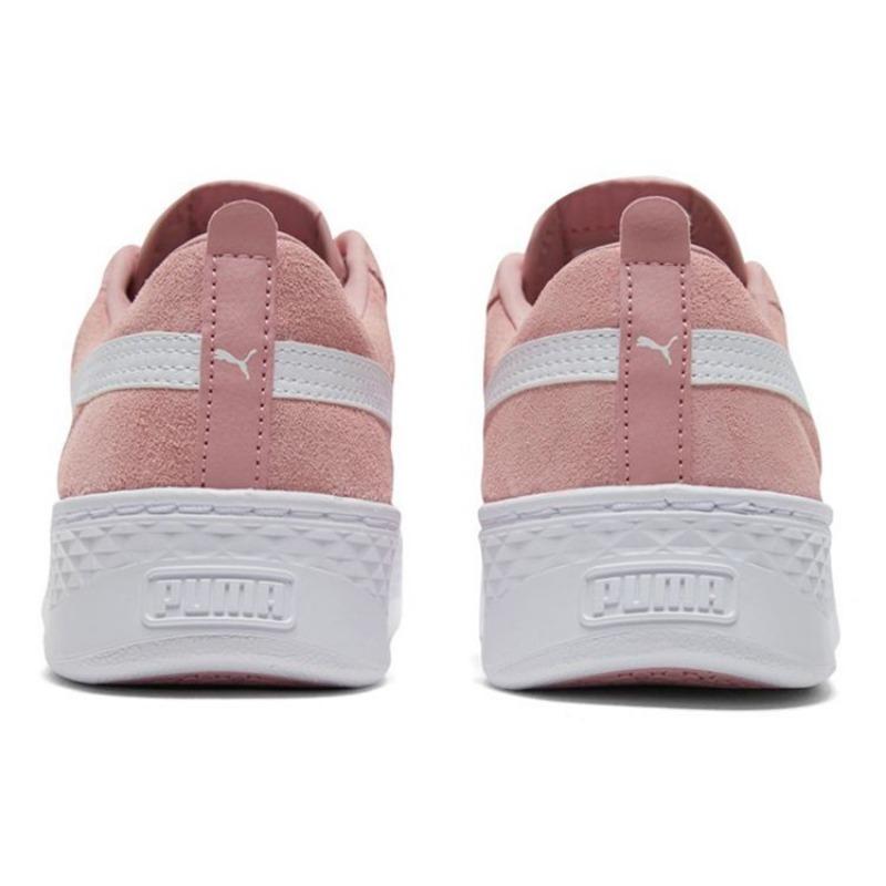 Puma Smash Platform SD 'Bridal Rose' Women Low-top Suede Round Toe Comfort Skate Shoes Peach Pink 366488-10