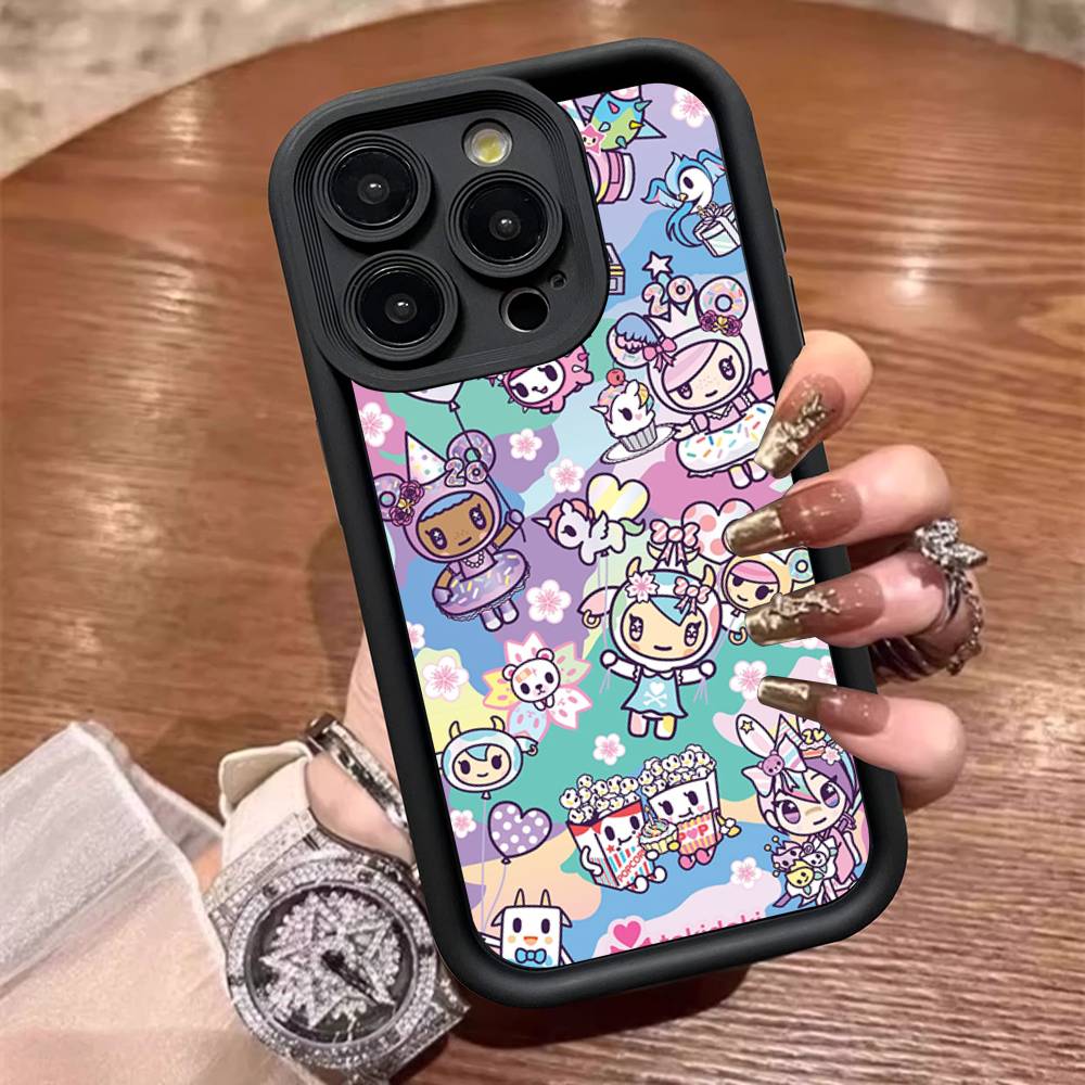 Fashion Brand T-Tokidoki Phone Case For IPhone 11 12 13 16 15 17 14 Pro Max Soft Funda Silicone Cover