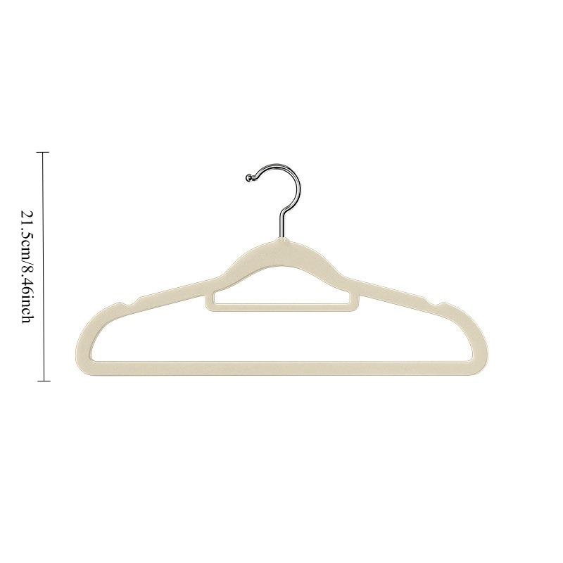 5Pcs flocked non-slip, mark-free clothes hanger, a must-have for dormitories, home use, autumn and winter clothing stores, down jackets, cotton coats