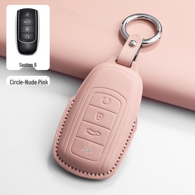 Chery Key Case for Tiggo 8, Tiggo 9, Arrizo 5, Tiggo 7 - Alcantara Key Bag with Buckle