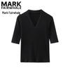 Mark Fairwhale Women's Elegant Slim Fit V-Neck Knit Top