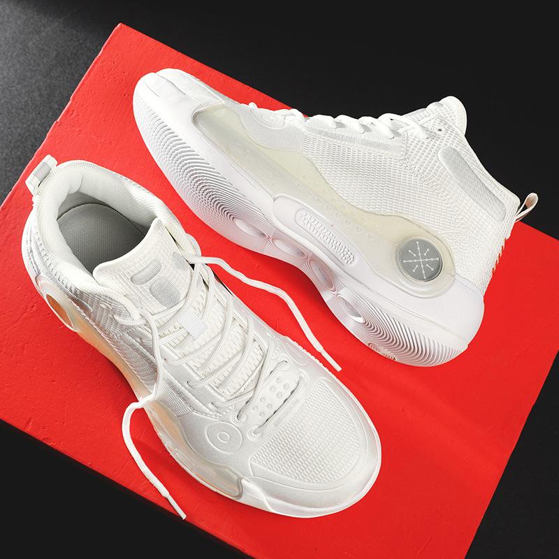 Men's shoes spring and autumn men's casual basketball sports shoes outdoor high-top single shoes versatile fashion sports shoes