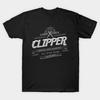Men Black Print T-shirt Clipper Academy No-Cut Transfer Paper Print Cotton Tshirt