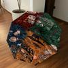 1PC Hogwarts School Umbrella-8-Rib Reinforced, Automatic Open, Lightweight & Durable, Cute Fashion Accessory for Outdoor, D2706