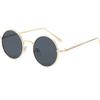 New Gold Round Metal Frame Sunglasses Men Retro Summer Style Women Red Lens Sun Glasses Unisex Yellow Pink Black