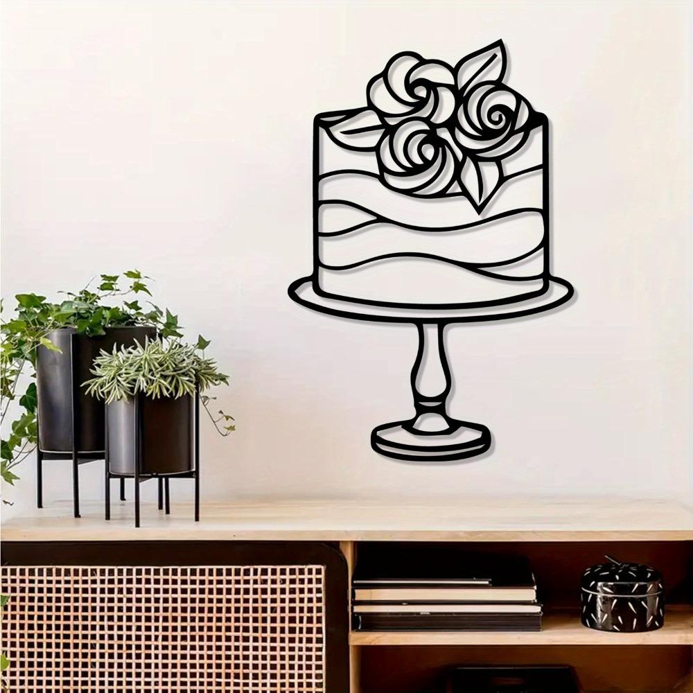 Metal Cake Wall Art Sculpture Bakery Decor Mother's Day Gift for Baker