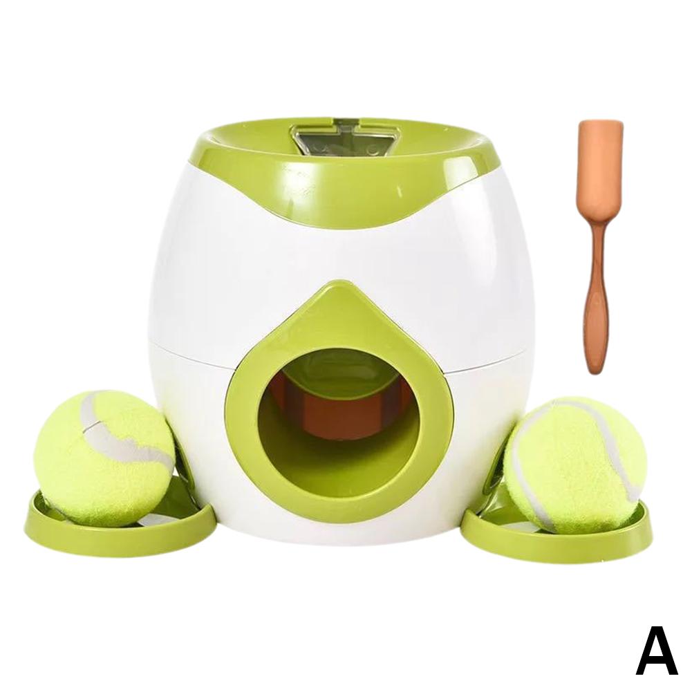 Interactive Pet Ball Launcher Toy Dog Tennis Food Reward Machine Thrower Slow Feeder for Cats Kitten Puppy Interactive Tennis