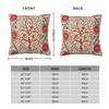 Kermina Suzani Uzbekistan Embroidery Square Pillowcase Polyester Linen Velvet Pattern Decor Throw Pillow Case Room Cushion Case