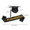 Abschluss Unisex Set Atmungsaktiv 2026 Klassisch Graduierten Partyzubehör Abschlussmütze und Schärpe für Herren Damen Jugend Teenager College