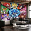 Sonic Hedgehog Wall Tapestry Aesthetic Wall Hanging Printed Fabric Blanket Decorative Tapestries For Bedroom Living Room Home Decor